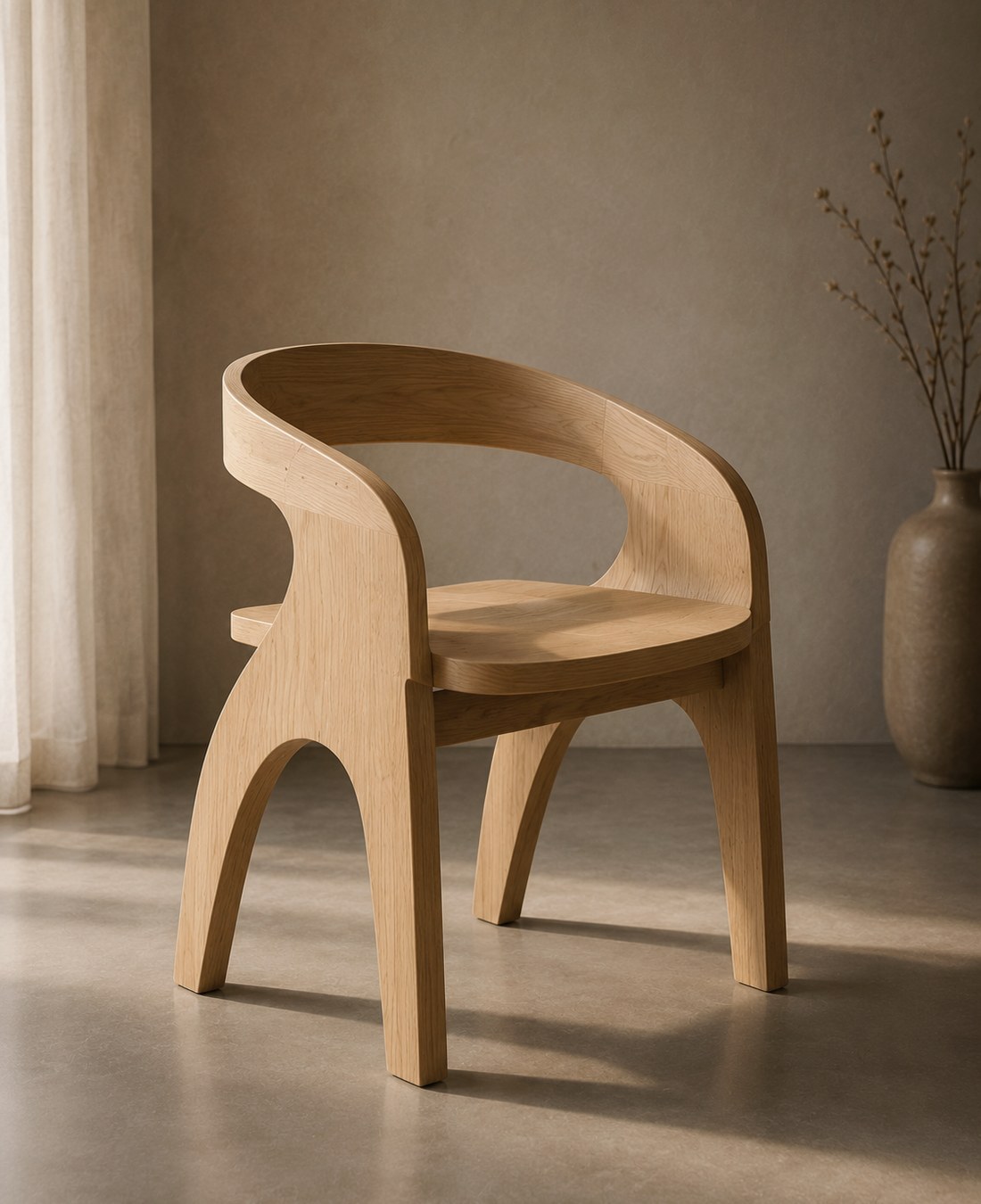 Sculpt Chair drvena stolica