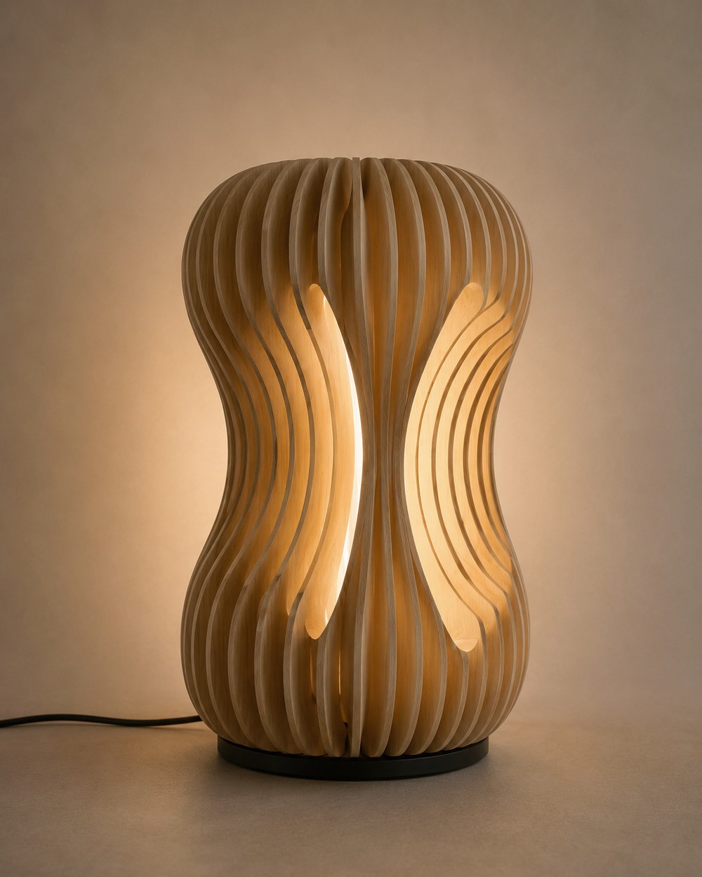 Sculpt Lumen drvena lampa
