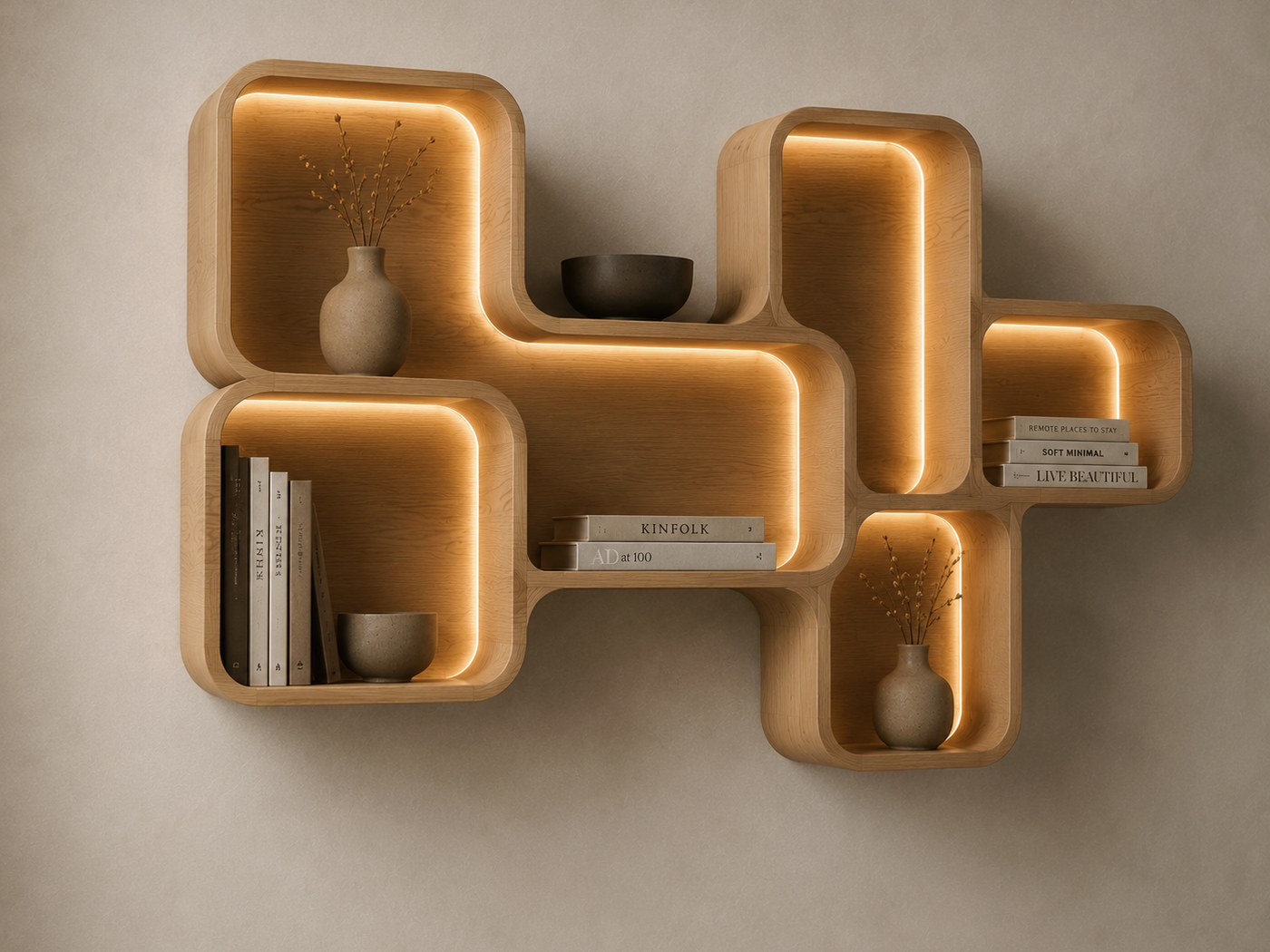 Lumen Shelf modularna LED polica